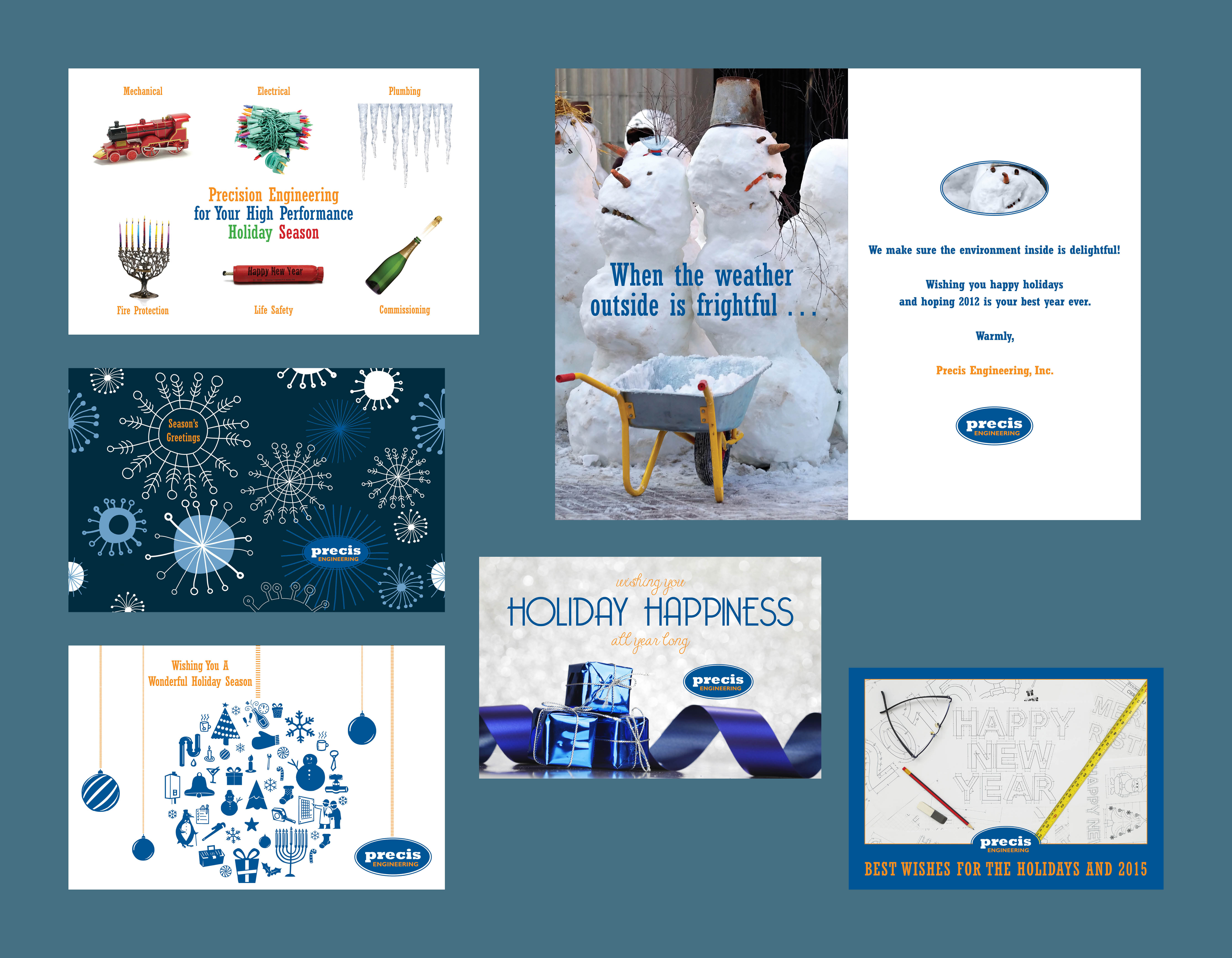 AGW Graphic Design - Precis Engineering Holiday Cards